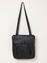 FatFace Lottie Black Leather Backpack - Image 3 of 5