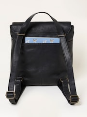 FatFace Lottie Black Leather Backpack - Image 4 of 5