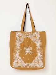 FatFace Navy Bandana Reversible Tote Bag - Image 2 of 3