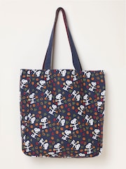 FatFace Burgundy Red Snoopy Reversible Tote Bag - Image 2 of 3