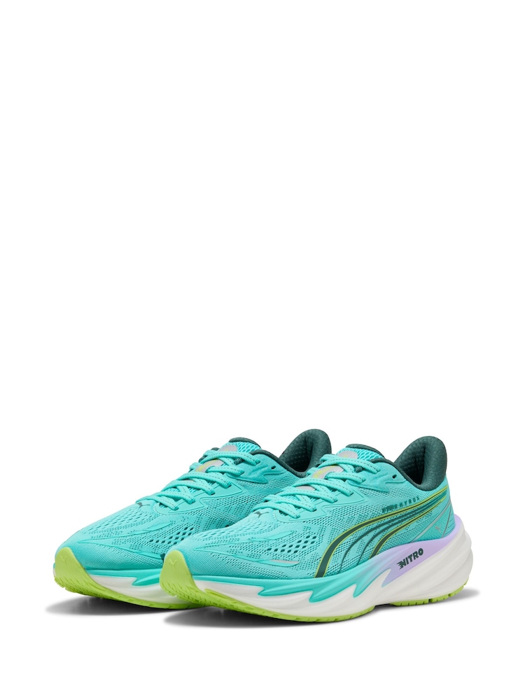 Puma Mint Green Velocity Nitro 5 - X Hyrox Wns Trainers - Image 1 of 8 Puma Mint Green Velocity Nitro 5 - X Hyrox Wns Trainers - Image 1 of 8