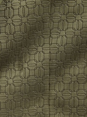 Olive Green Geometric Regular Fit Patterned Velvet Blazer - Image 11 of 12