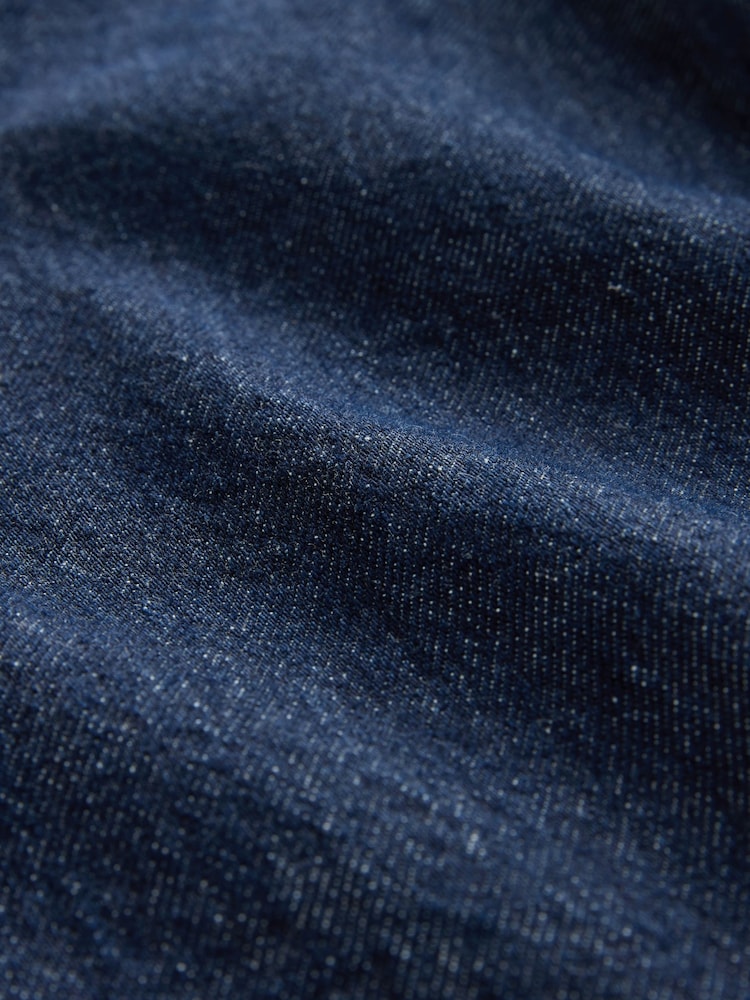 Indigo Rinse Blue Patch Pocket Cropped Wide Leg Jeans - Image 8 of 8