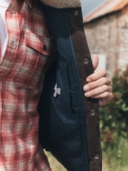 Navy Puffer Quilted Western Style Gilet - Image 9 of 11