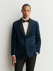 Azul marinho - Ajuste regular - Blazer de veludo - Imagem 1 de 4