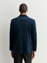 Azul marinho - Ajuste regular - Blazer de veludo - Imagem 4 de 4