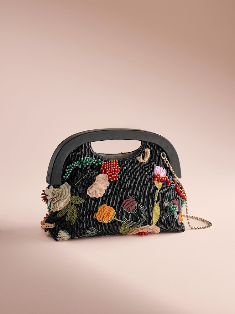 B by Ted Baker Embellished Beaded Bag - Image 2 of 5 B by Ted Baker Embellished Beaded Bag - Image 2 of 5