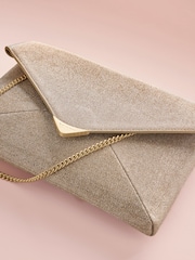 Champagne Gold - B by Ted Baker Clutch Bag With Chain - Εικόνα 4 από 7