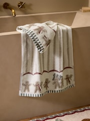 Natural Christmas Gingerbread Bale Towel - Image 1 of 3
