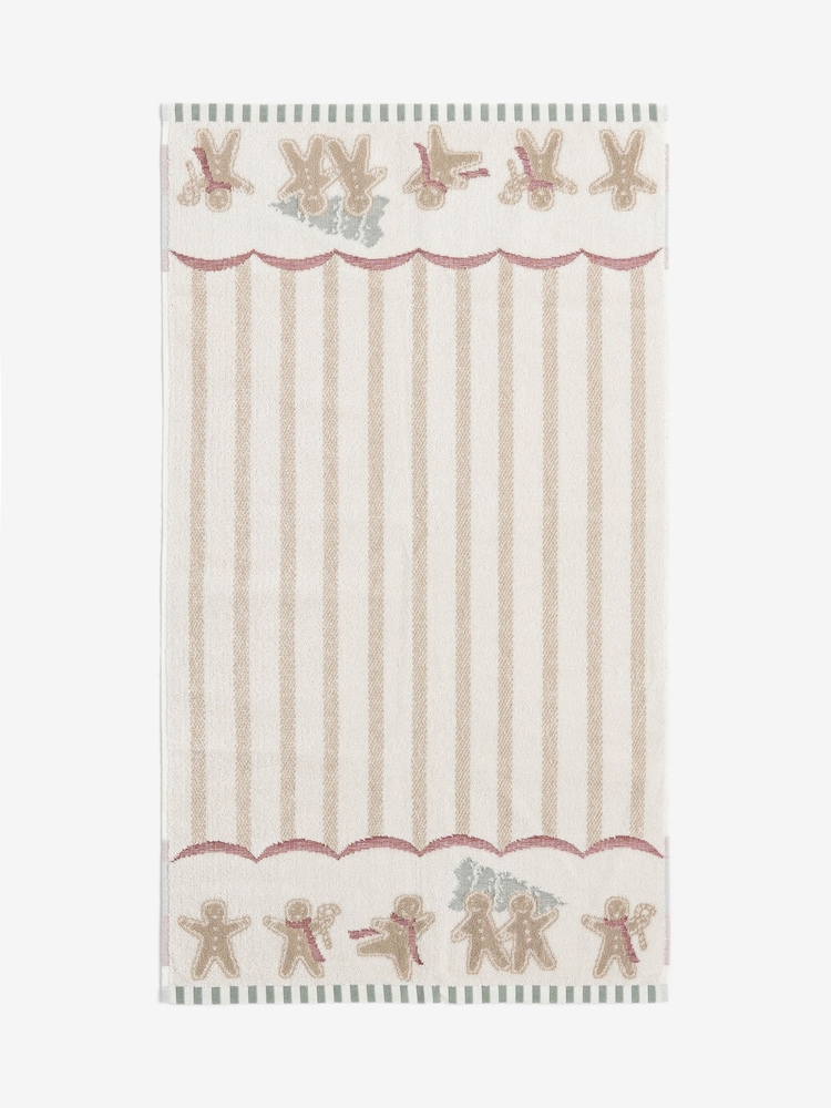 Natural Christmas Gingerbread Bale Towel - Image 3 of 3