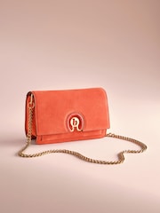 Κοραλί ροζ - B by Ted Baker Suede Chain Cross-Body Bag - Εικόνα 1 από 6