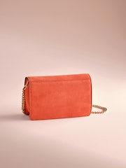 Κοραλί ροζ - B by Ted Baker Suede Chain Cross-Body Bag - Εικόνα 2 από 6