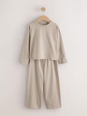 Neutral/Turquoise Wide Long Leg Pyjamas 3 Pack (3-16yrs) - Image 3 of 10