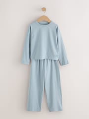 Neutral/Turquoise Wide Long Leg Pyjamas 3 Pack (3-16yrs) - Image 4 of 10