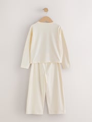 Neutral/Turquoise Wide Long Leg Pyjamas 3 Pack (3-16yrs) - Image 5 of 10