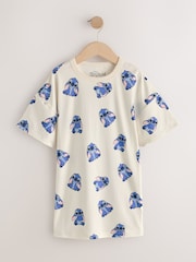 Blue/White Stitch Nighties 2 Pack (2-14yrs) - Image 4 of 6