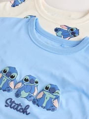 Blue/White Stitch Nighties 2 Pack (2-14yrs) - Image 5 of 6