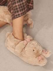 Neutral 3D Bunny Mini Boot Slippers - Image 2 of 8