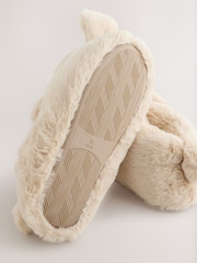 Neutral 3D Bunny Mini Boot Slippers - Image 6 of 8