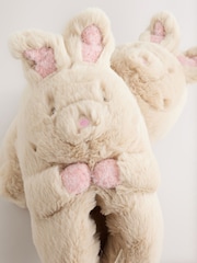 Neutral 3D Bunny Mini Boot Slippers - Image 7 of 8