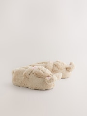 Neutral 3D Bunny Mini Boot Slippers - Image 8 of 8