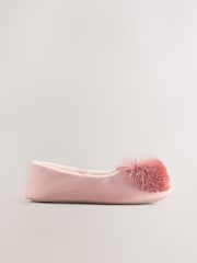 Pink Pom Pom Ballet Slippers - Image 3 of 6