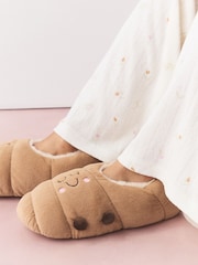 Neutral 3D Crossiant Shoe Boot Slippers - Image 3 of 8
