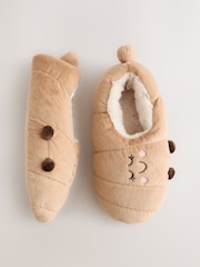 Neutral 3D Crossiant Shoe Boot Slippers - Image 4 of 8