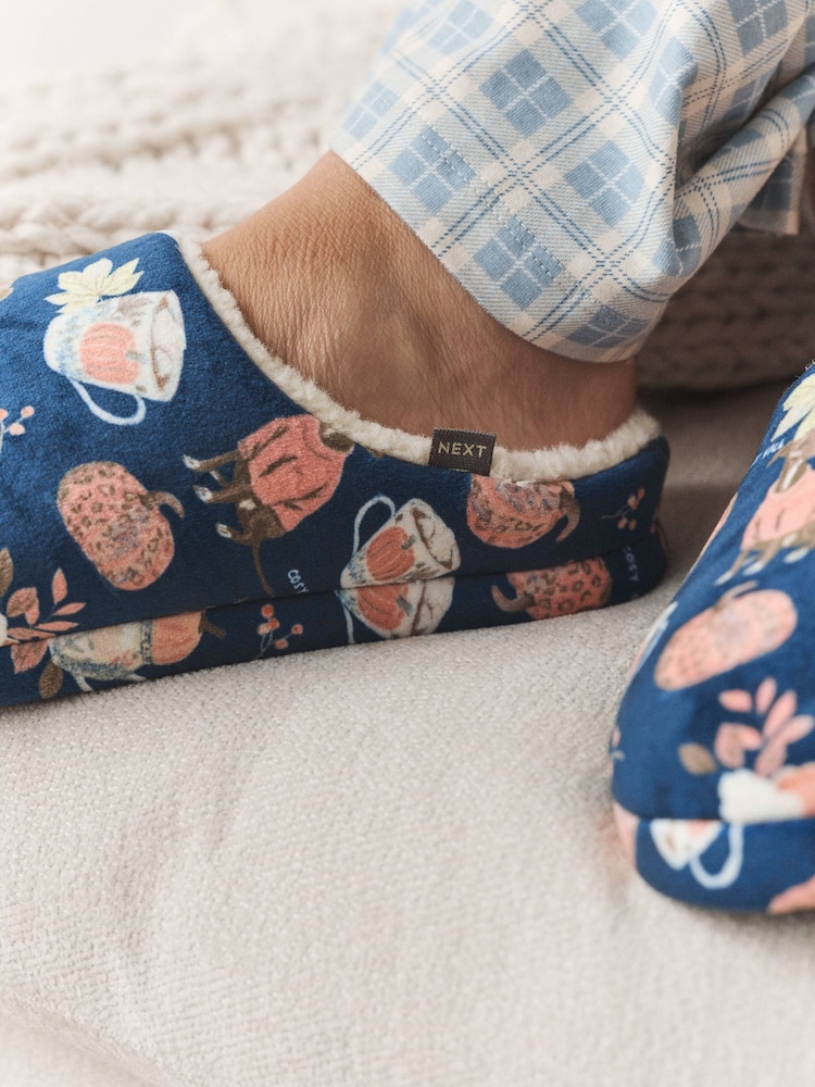 Navy Mule Slippers - Image 2 of 7