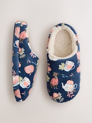Navy Mule Slippers - Image 3 of 7