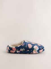 Navy Mule Slippers - Image 4 of 7