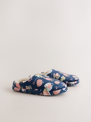 Navy Mule Slippers - Image 5 of 7