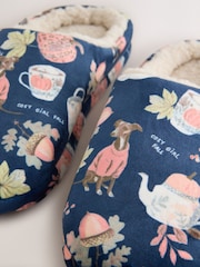 Navy Mule Slippers - Image 6 of 7