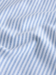 The Set 2 Pack Cotton Oxford Shirts White/Blue Stripe - Image 5 of 6