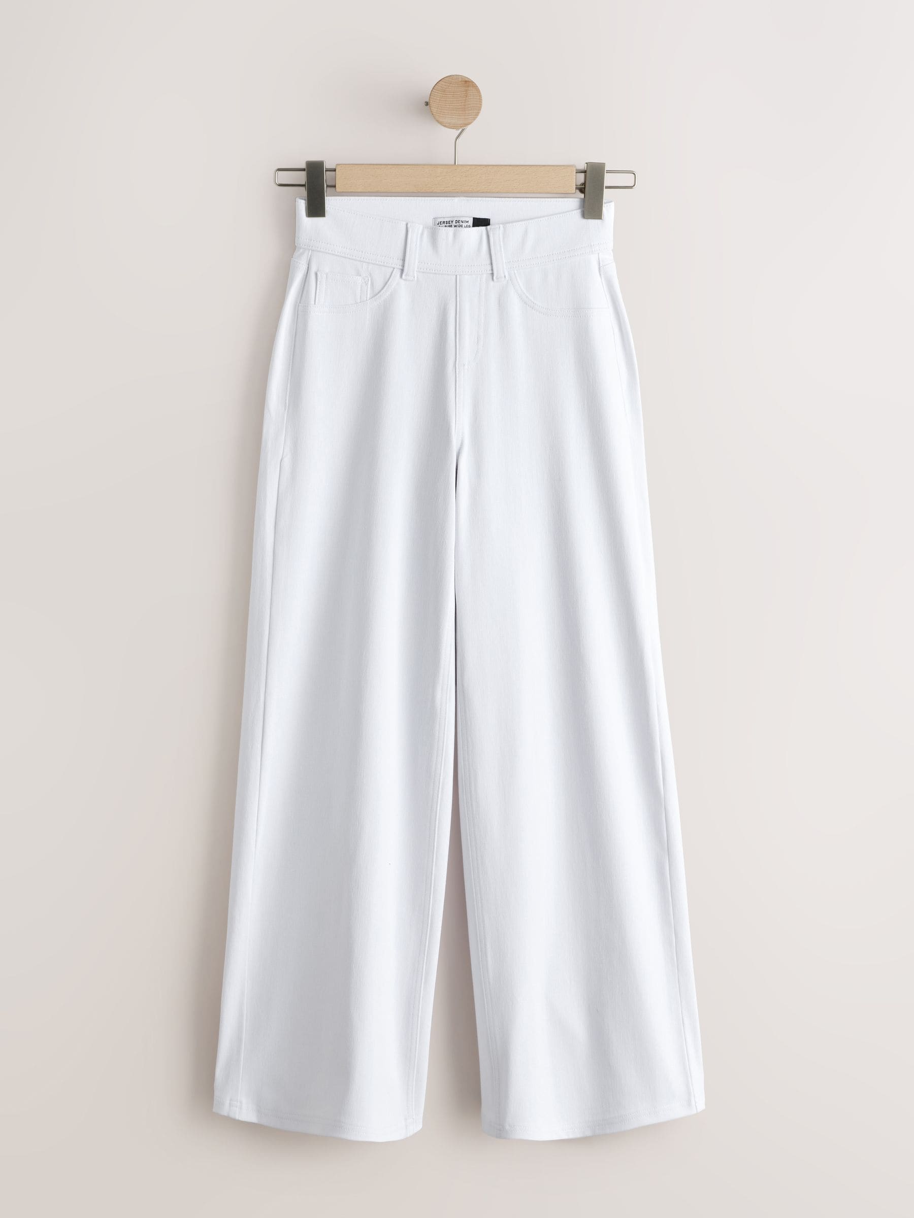 Comprar Branco - Calças de perna larga em jersey jeans from Next