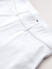 White Jersey Denim Wide Leg Trousers - Image 7 of 8