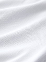 White Jersey Denim Wide Leg Trousers - Image 8 of 8