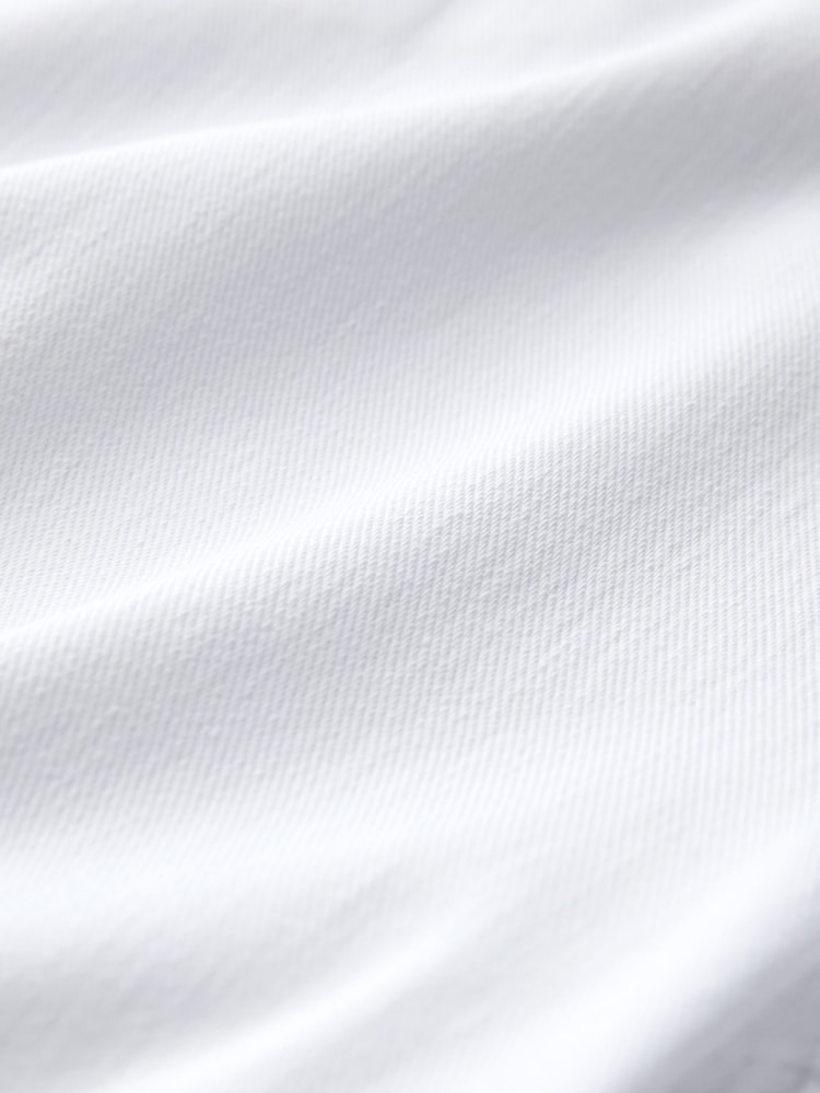 White Jersey Denim Wide Leg Trousers - Image 8 of 8 White Jersey Denim Wide Leg Trousers - Image 8 of 8