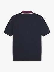Blau - Fred Perry Cable Knit Shirt - Bild 6 von 6