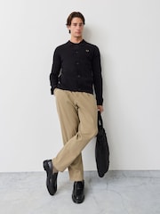 Fred Perry Black Knitted Overshirt - Image 2 of 6