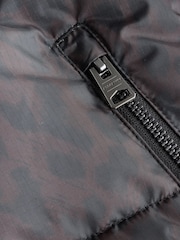 smALLSAINTS Brown Leopard Padded Coat - Image 12 of 13