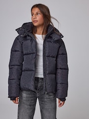 smALLSAINTS Brown Leopard Padded Coat - Image 2 of 7