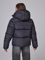 smALLSAINTS Brown Leopard Padded Coat - Image 3 of 7