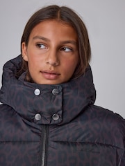 smALLSAINTS Brown Leopard Padded Coat - Image 4 of 7