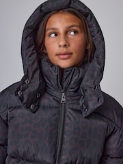 smALLSAINTS Brown Leopard Padded Coat - Image 5 of 7