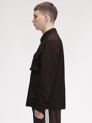 Fred Perry Brown Ripstop Pocket Overshirt - Image 2 of 5