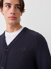 سترة كارديغان بأكمام سادل من Fred Perry - صورة 4 من 6