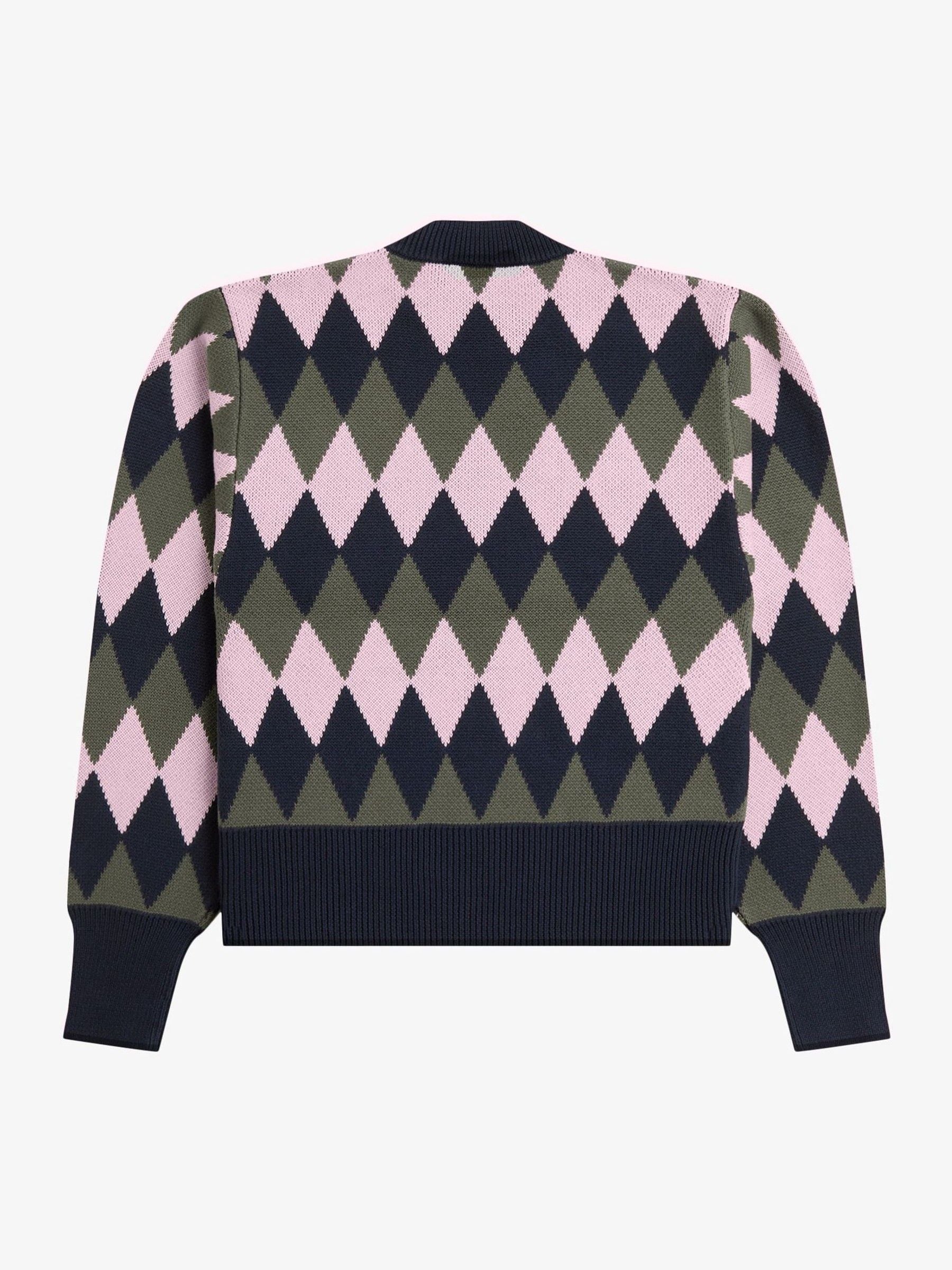Buy Fred Perry Blue Diamond Jacquard Jumper from Next USA