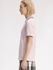 Fred Perry Pink Twin Tipped Fred Perry Polo Shirt - Image 2 of 5