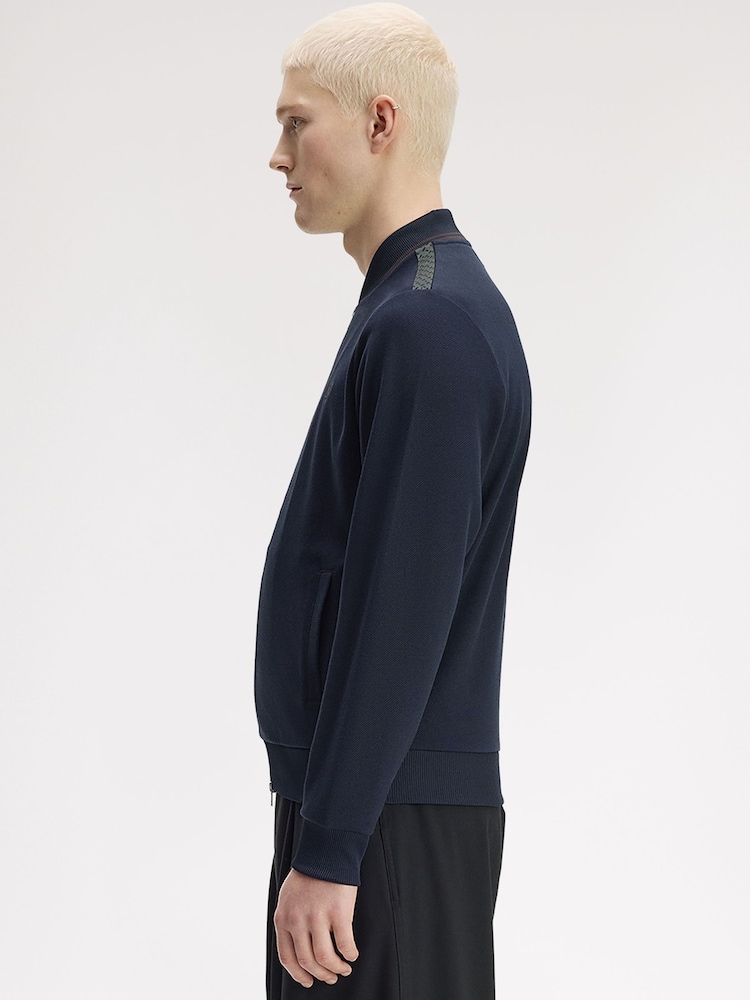 Fred Perry Tipped Bomber Track Jacket - Imaginea 2 din 5